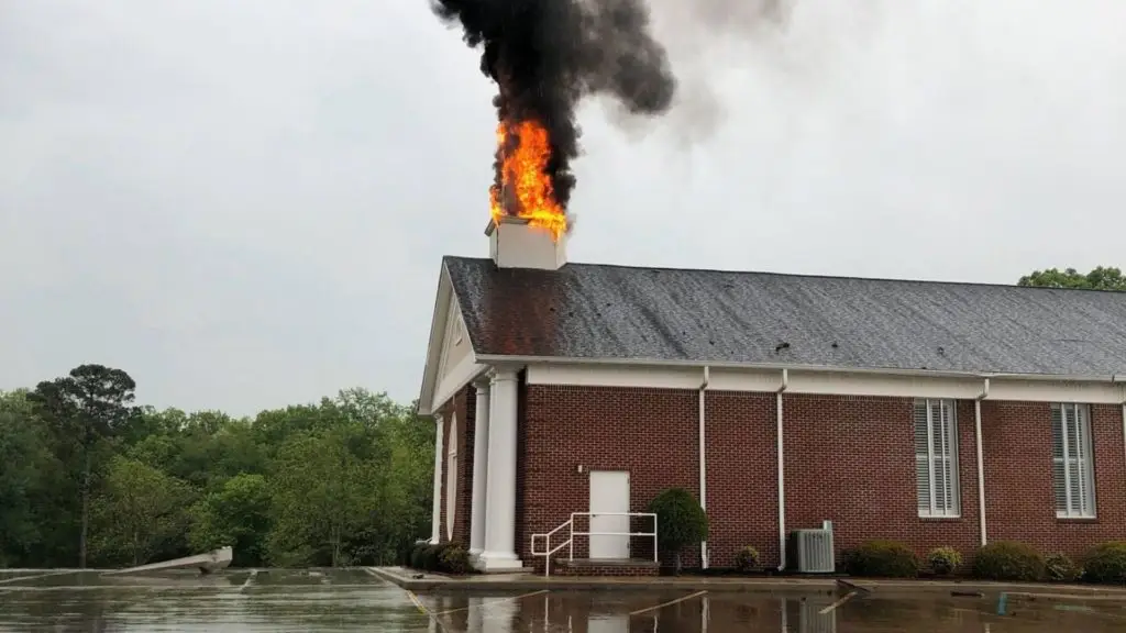 Churches Damaged in Easter Storms 1